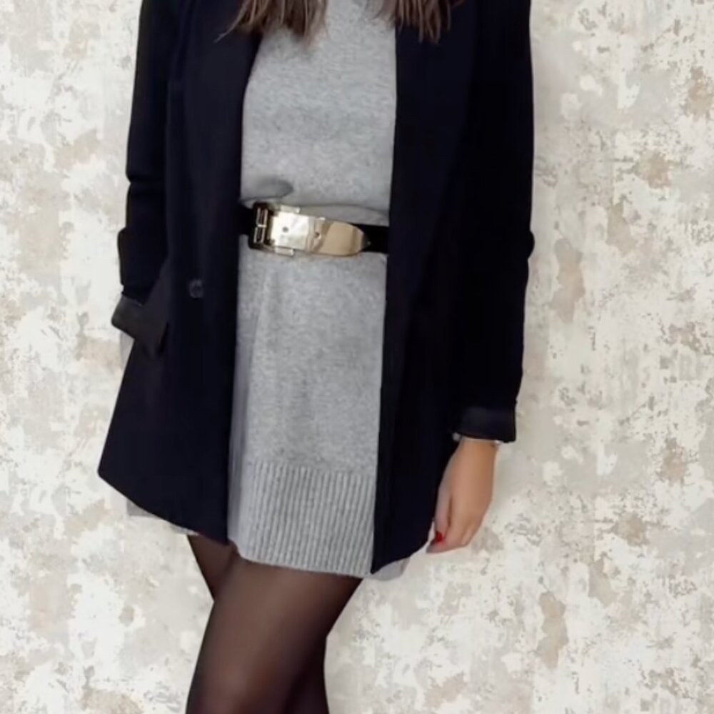 Zara Grey Sweater Dress 5536/147/812. BNWT. Size XS - Picture 3 of 13